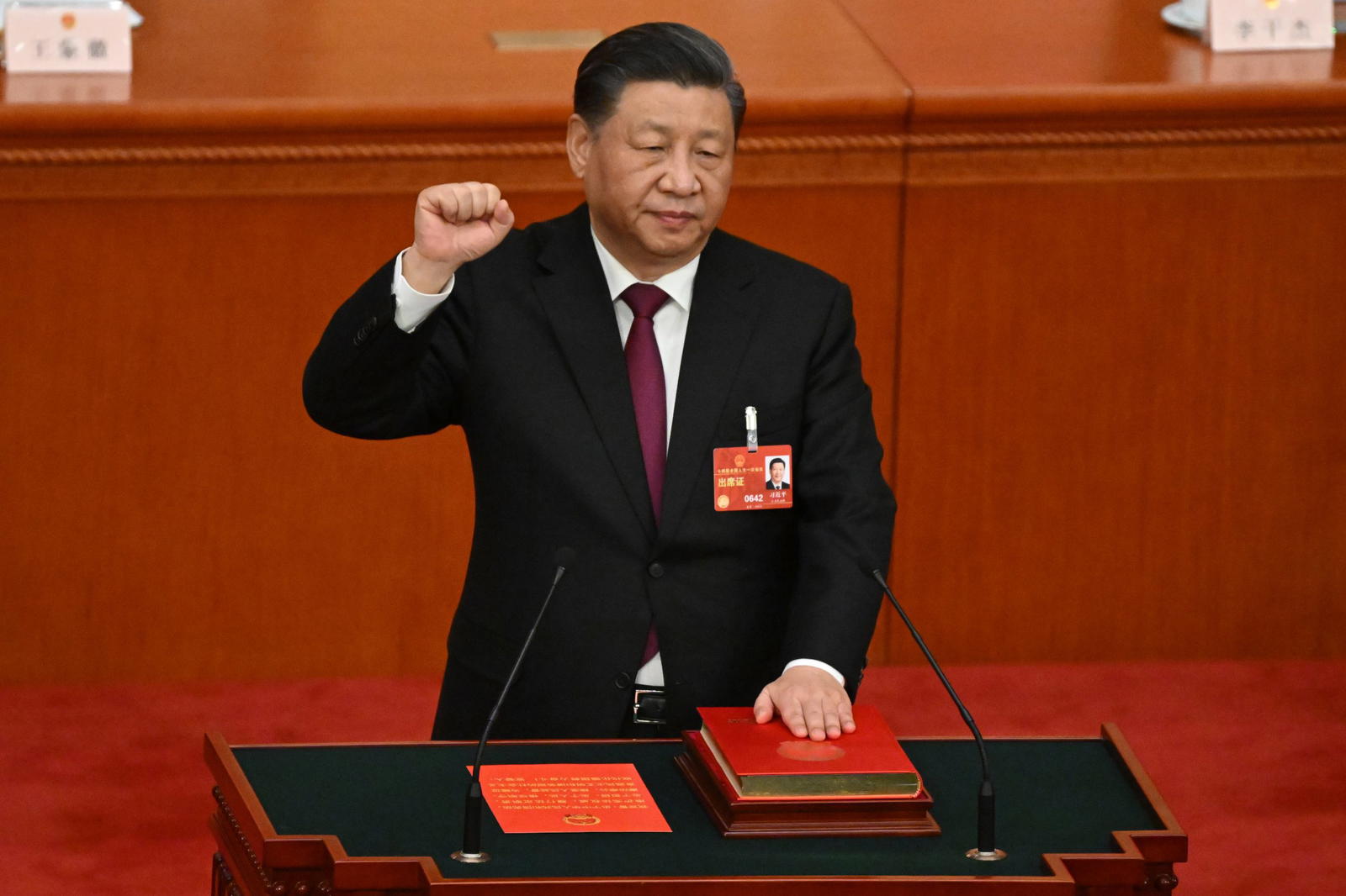 China’s Xi handed historic third term as president