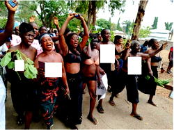 Nasarawa guber: Akwanga women go topless to protest alleged rigging