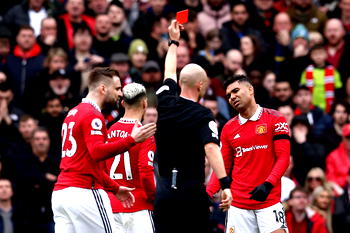 Man United will not appeal Casemiro’s red card