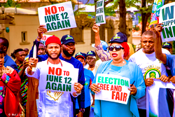 Photos: Solidarity walk for Tinubu in Abuja