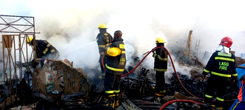 One killed, others injured as fire razes 200 shops in Lagos spare parts market