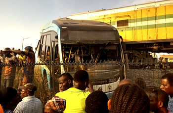 How train rammed into govt staff bus, injuring many in Lagos