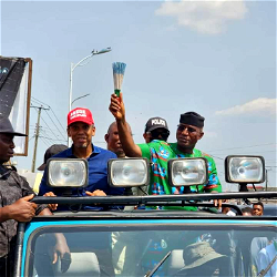 Omo-Agege storms Sapele Markets ahead of governorship election