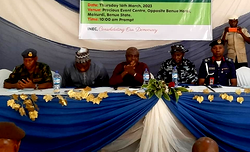 Polls: INEC commits Benue gov’ship candidates to peaceful exercise