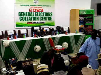 Tension in Kano collation centre as INEC Returning Officer requests 2hrs recess