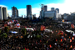 Protests in French cities as fierce pensions debate continues