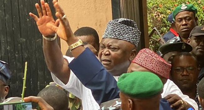 2023 Guber: PDP’s Adebutu, Supporters Protest In Ogun Over Outcome Of ...