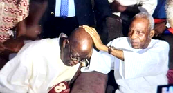 Heavy security as President Tinubu visits Afenifere leader, Pa Fasoranti