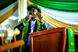 Obi Cubana delivers address at UNN, insists success is a process