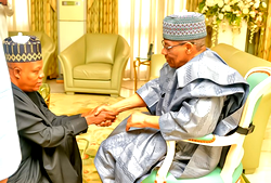 Vice President-elect Shettima meets IBB in Minna