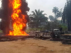 Photos: Many dead, as pipeline explosions rocks Rivers