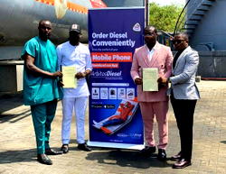 Arbitos Diesel boss sign multimillion naira partnership deal with a giant energy company in Lagos