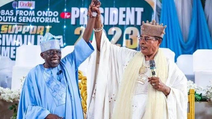 Olugbo congratulates Bola Tinubu, Jimoh Ibrahim, others after INEC declaration