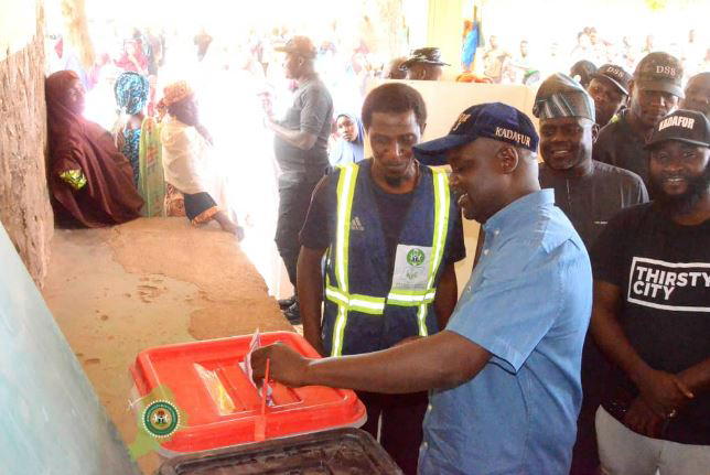Election: Borno Dep Gov, Kadafur casts vote