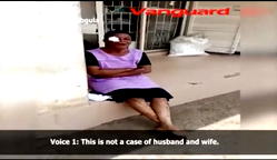 Woman cries for help over domestic violence