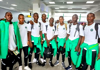 Algeria 2023: Confident Golden Eaglets arrive Constantine