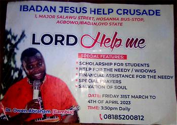 Gambian pastor absconds with 52 phones, money after Ibadan crusade