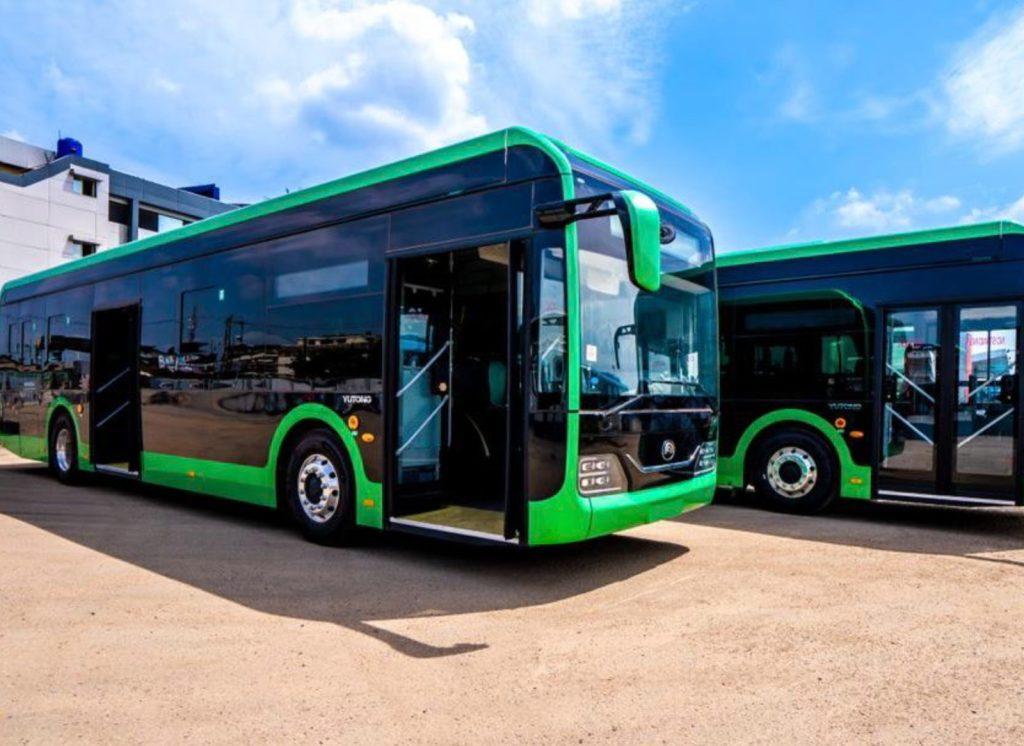 PHOTOS: Sanwo-Olu presents Lagos' first fleet of electric buses