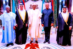 Buhari bids farewell to Angola, UAE Ambassadors
