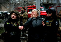 Russian strike kills nine, including toddler, in eastern Ukraine