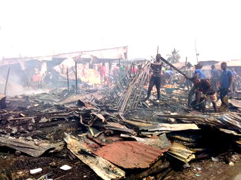 Zaria midnight fire guts 150 shops, goods worth N6bn