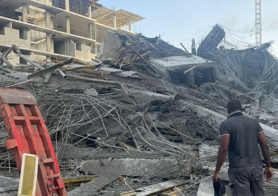 building collapses in Banana Island