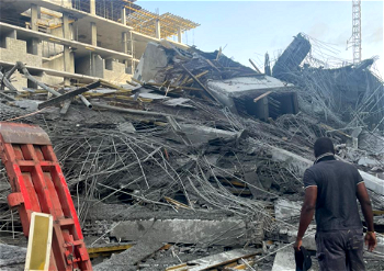 Construction workers trapped as 7-storey building collapses in Banana Island