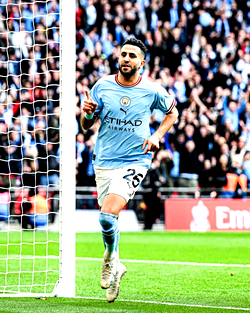 Mahrez’s hat trick sees Man City to FA Cup Final