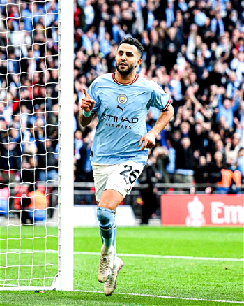 Mahrez’s hat trick sees Man City to FA Cup Final