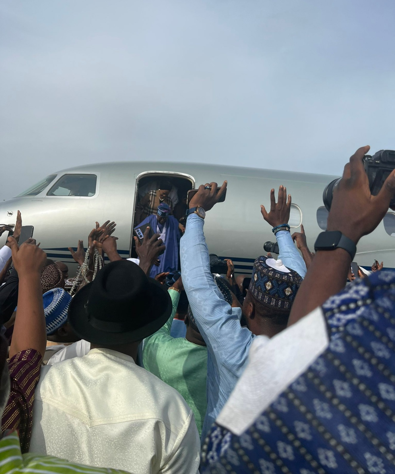 President-elect, Tinubu Lands In Abuja - Vanguard News