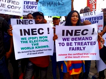 Protest as PDP insists on joining election petitioners on inspection of voting materials