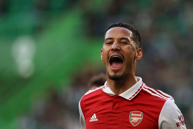 Saliba spotted in training ahead of Man City clash