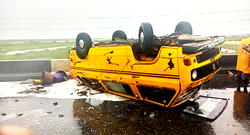 Tragedy as commercial bus driver dies after crash with BRT