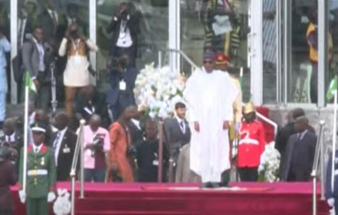 Video: Buhari, CJN arrive Eagle Square; all set for Tinubu’s inauguration 
