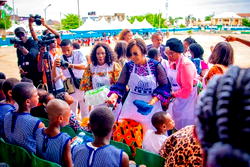 Children’s Day: Dame Okowa feeds Delta children