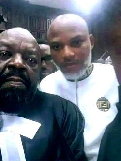 Only Nnamdi Kanu has power to choose his doctors, lawyers – IPOB counsel Ejimakor