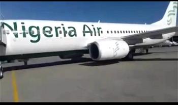 [Video] Nigeria Air’s plane lands in Abuja airport