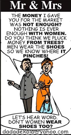 Cartoon: Mr & Mrs financial shoes