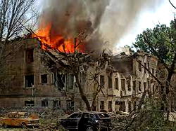 Two die as Russian rocket hits Ukrainian clinic
