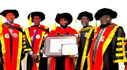 Mercy Chinwo’s husband, Blessed Uzochikwa bags honorary doctorate degree