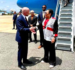 US delegation for Tinubu’s inauguration arrives Nigeria