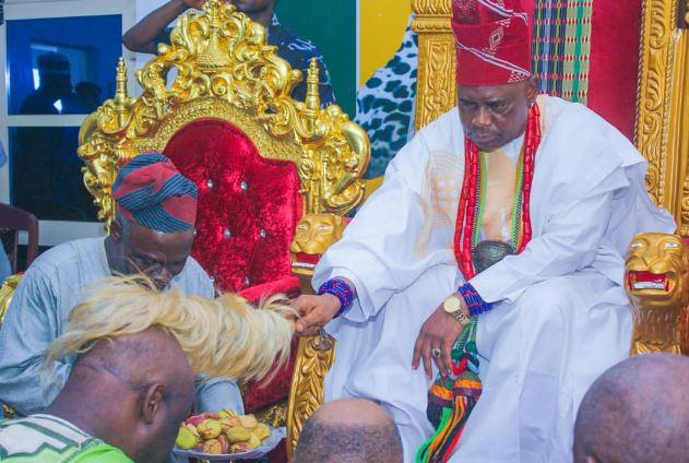 Dino visits Atta Igala, vows to govern Kogi with fear of God