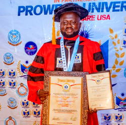 Pest control expert, others bags honorary doctorate