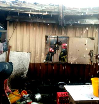 Fire guts shops around LASUTH