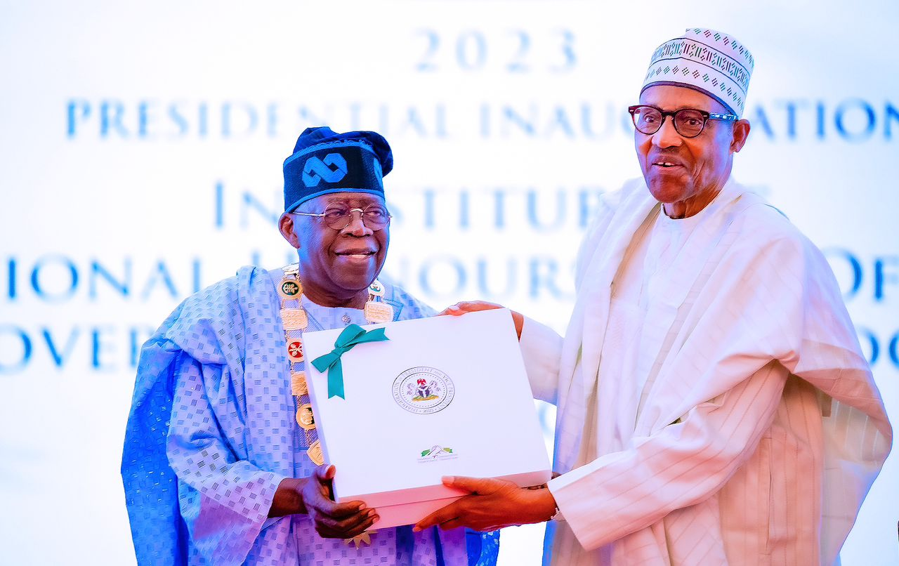 Buhari confers GCFR honour on Tinubu