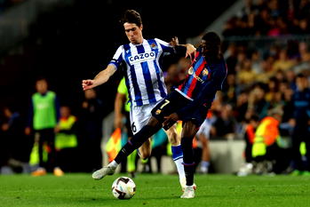 Real Sociedad earn crucial win at champions Barcelona