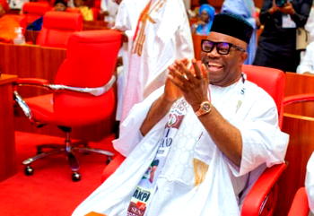 Senate President, Akpabio visits Tinubu