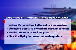 Exporters and importers in free Forex market