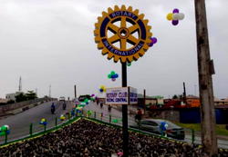 Rotary Club of Festac Central transforms, commissions roundabout