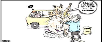 Cartoon: ‘Oga, get Holy Water and native soap’